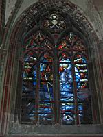 Orleans, Cathedrale, Vitrail de Jeanne D'arc